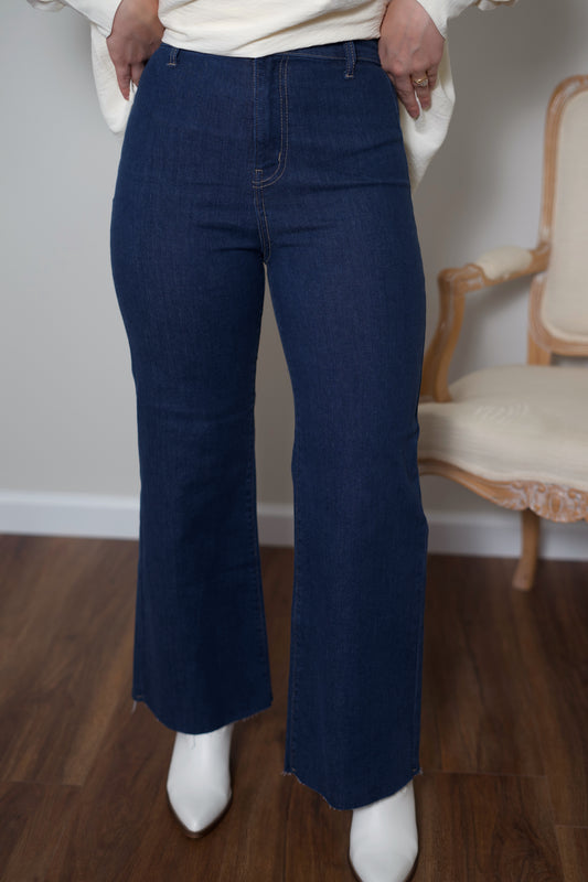 Tyler Wide Leg Jeans - Dark Denim