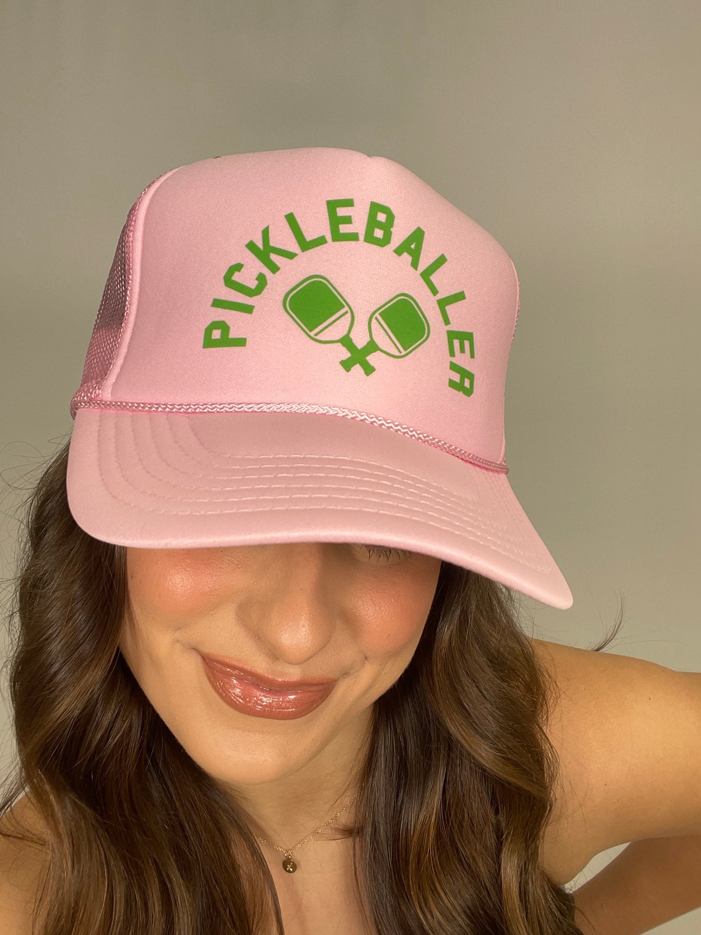 Pickleballer Trucker Hat - Pink