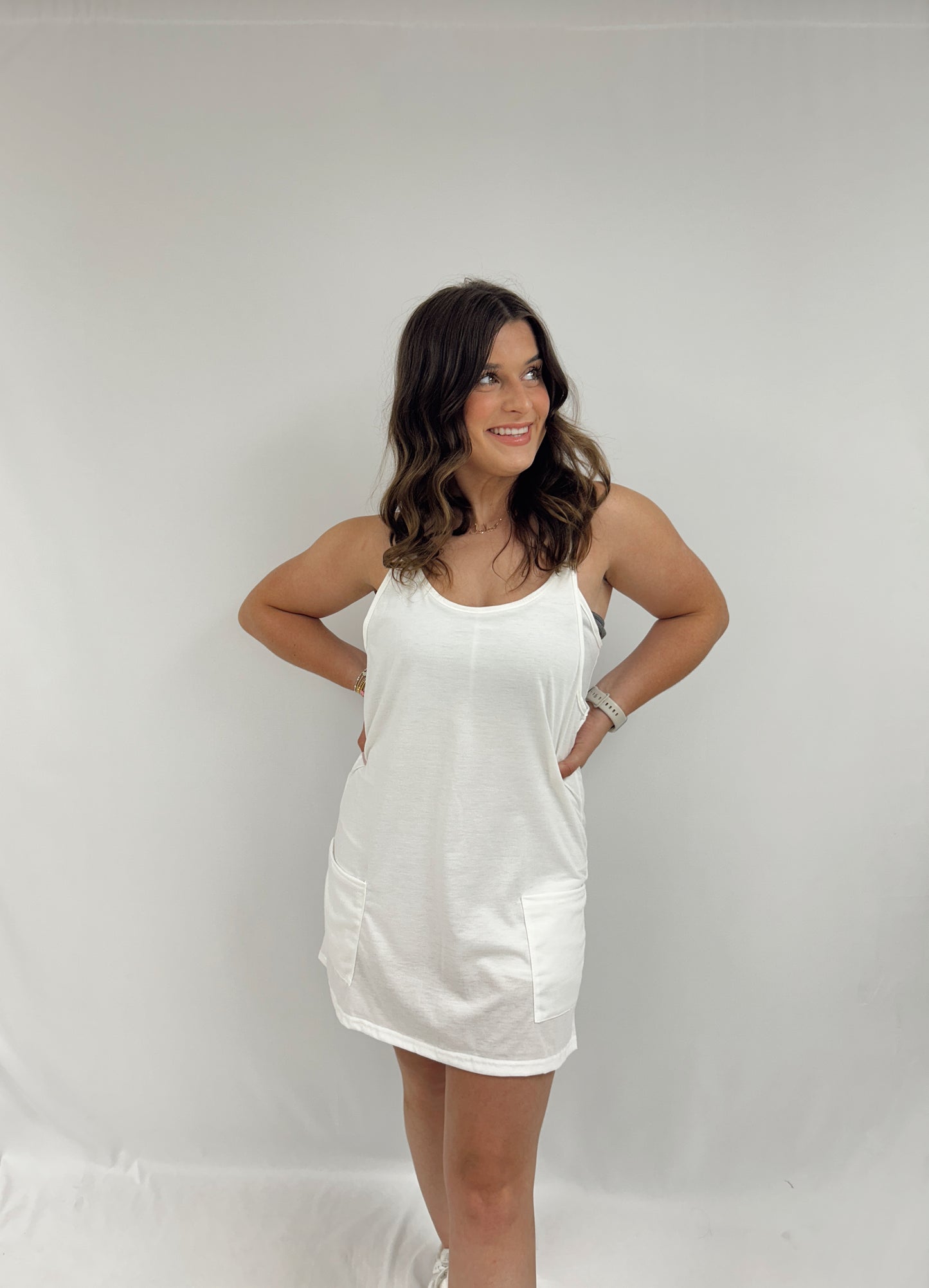 On the Court Mini Dress - White