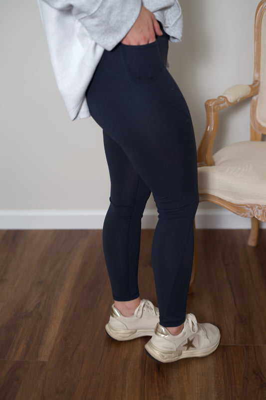 Piper Super Soft Leggings - Navy Blue