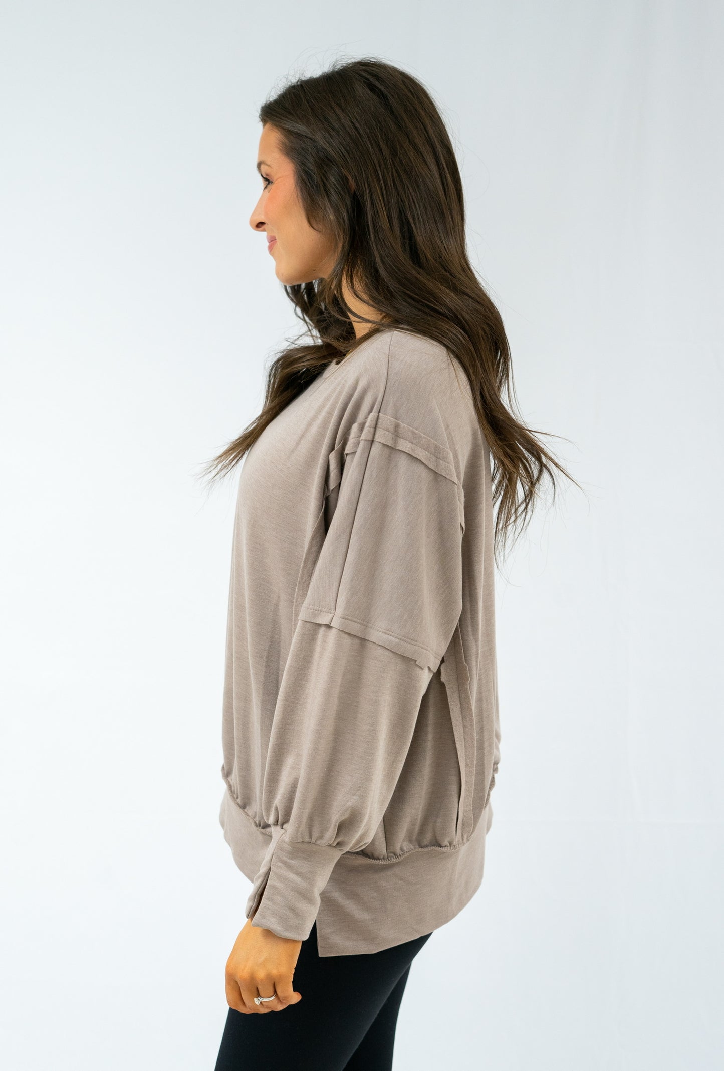 Alexa Oversized Sweatshirt - Taupe