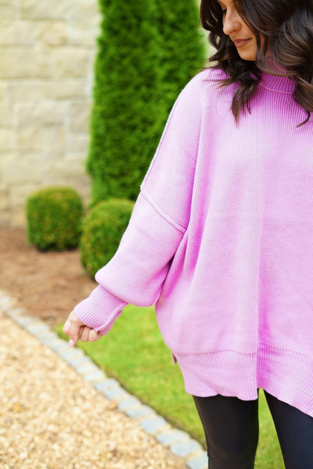 Keepin' Cozy Oversize Sweater - Mauve