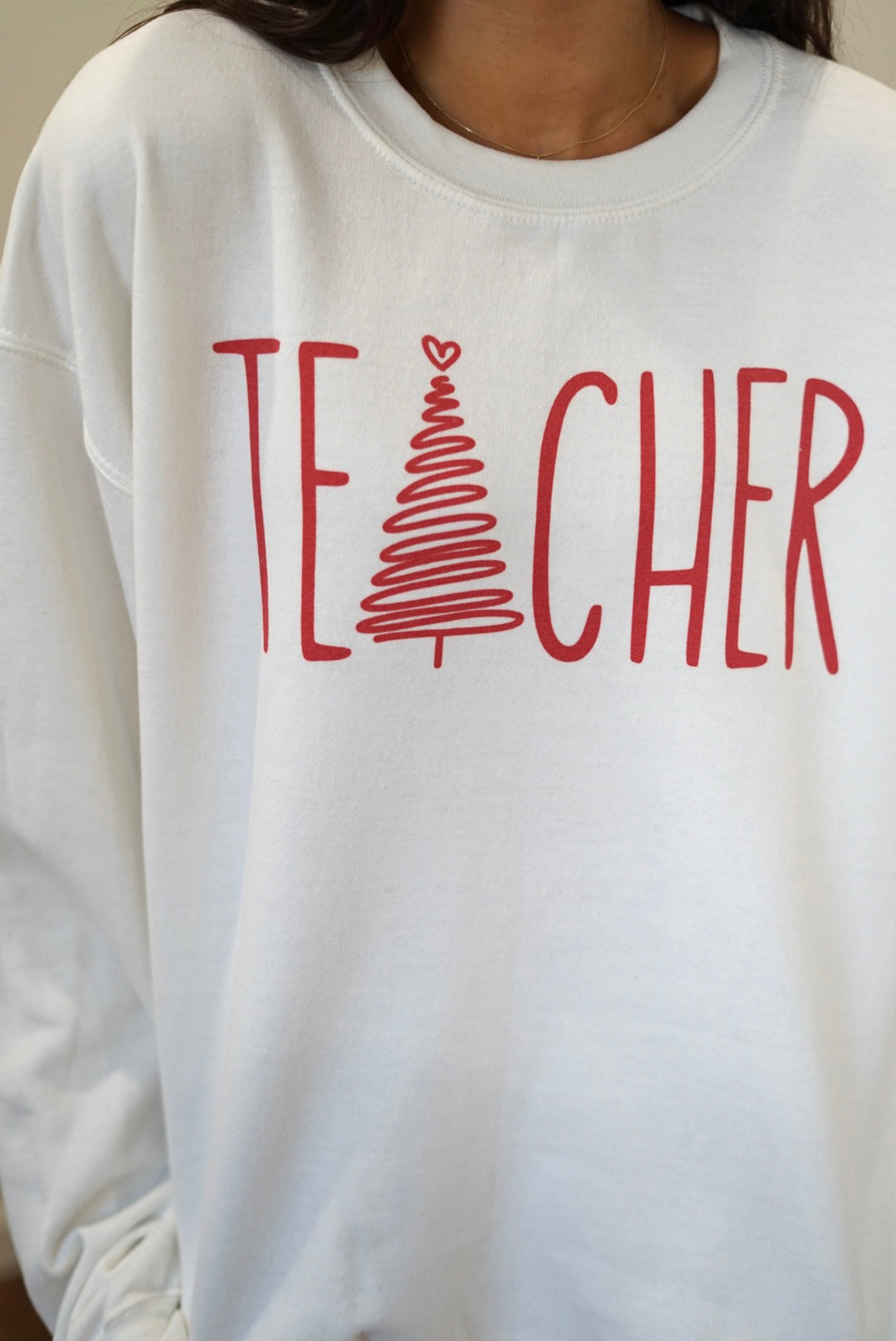 Teacher Christmas Graphic Sweatshirt