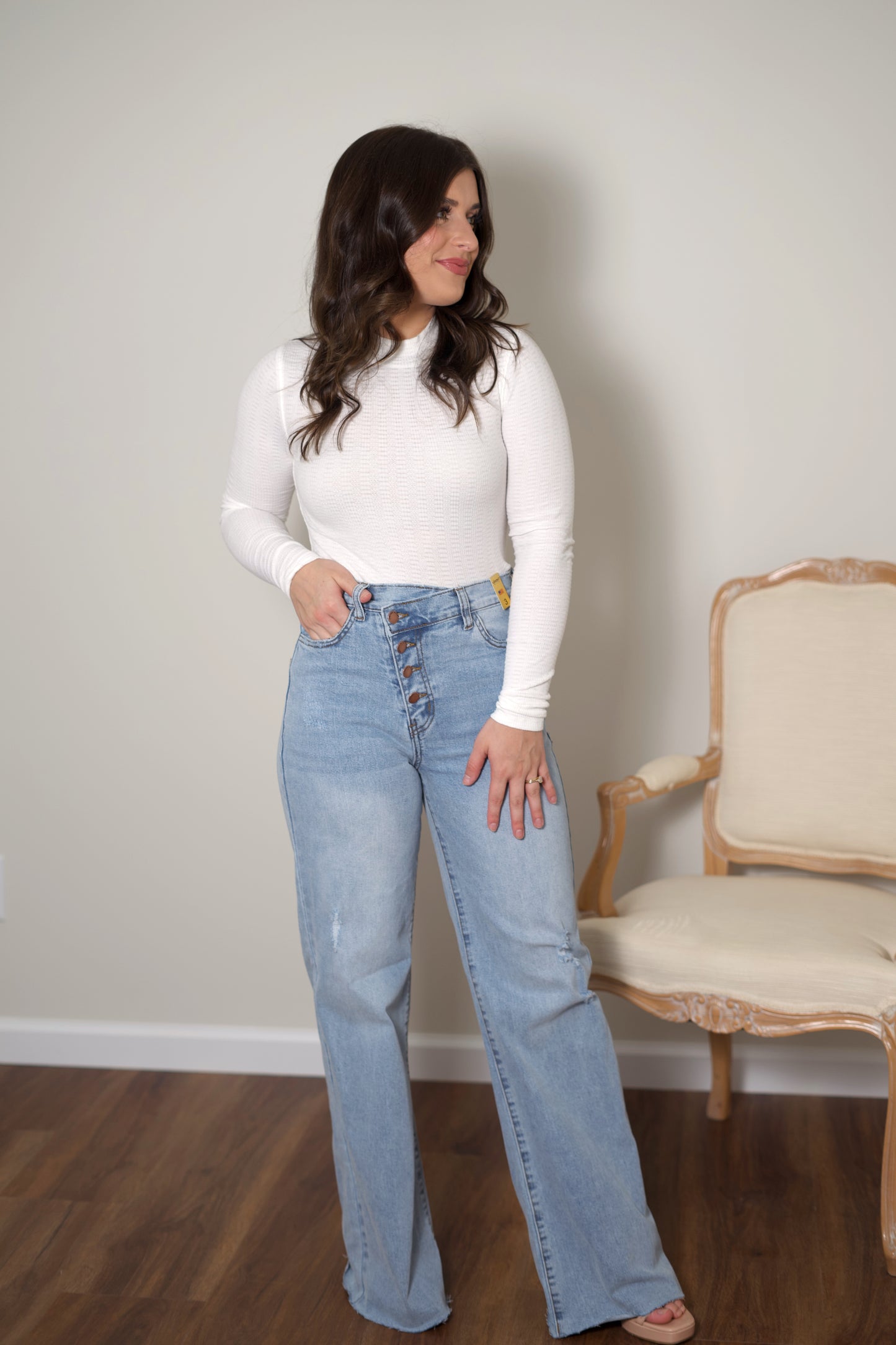 Weston Cross Waist Jeans - Light