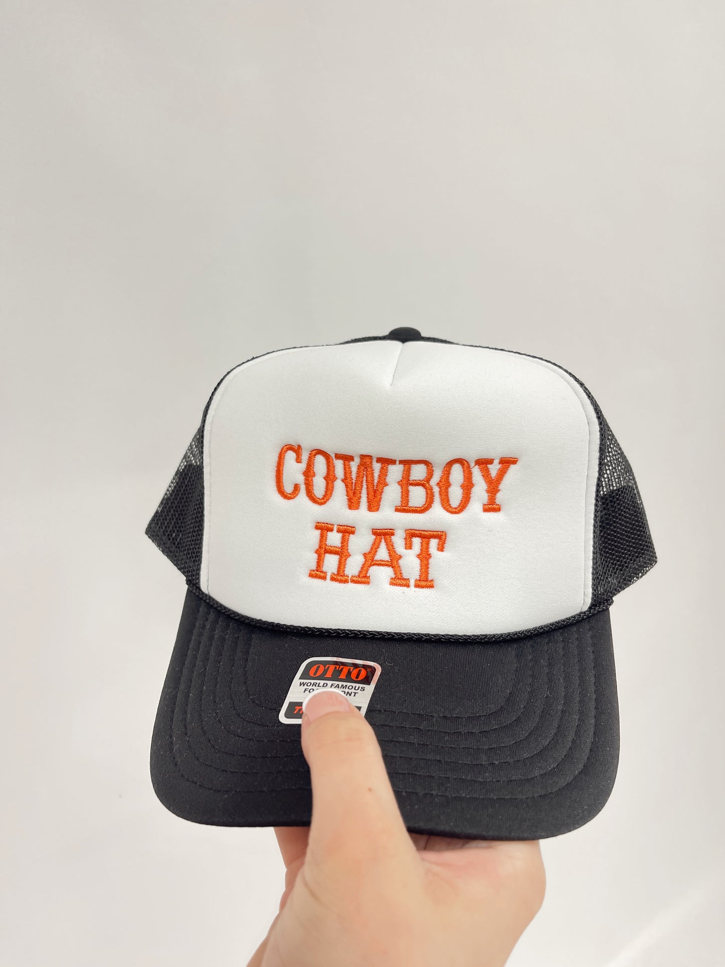 Cowboy Embroidery Trucker Hat