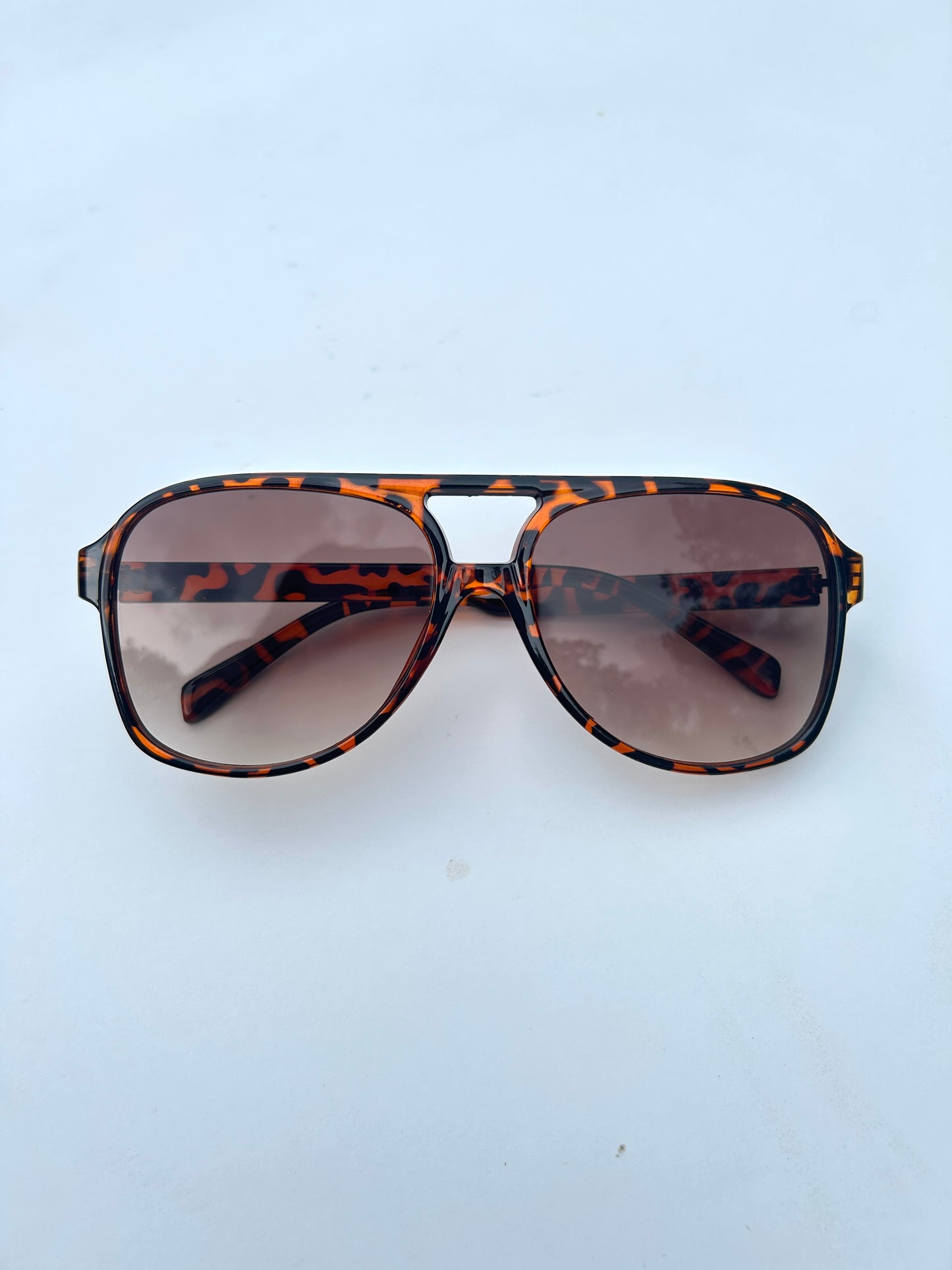 Sammy Aviator Sunglasses - Tortoise with Brown Lens
