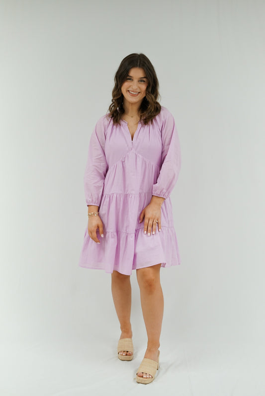 Lilly Tiered Dress - Lilac