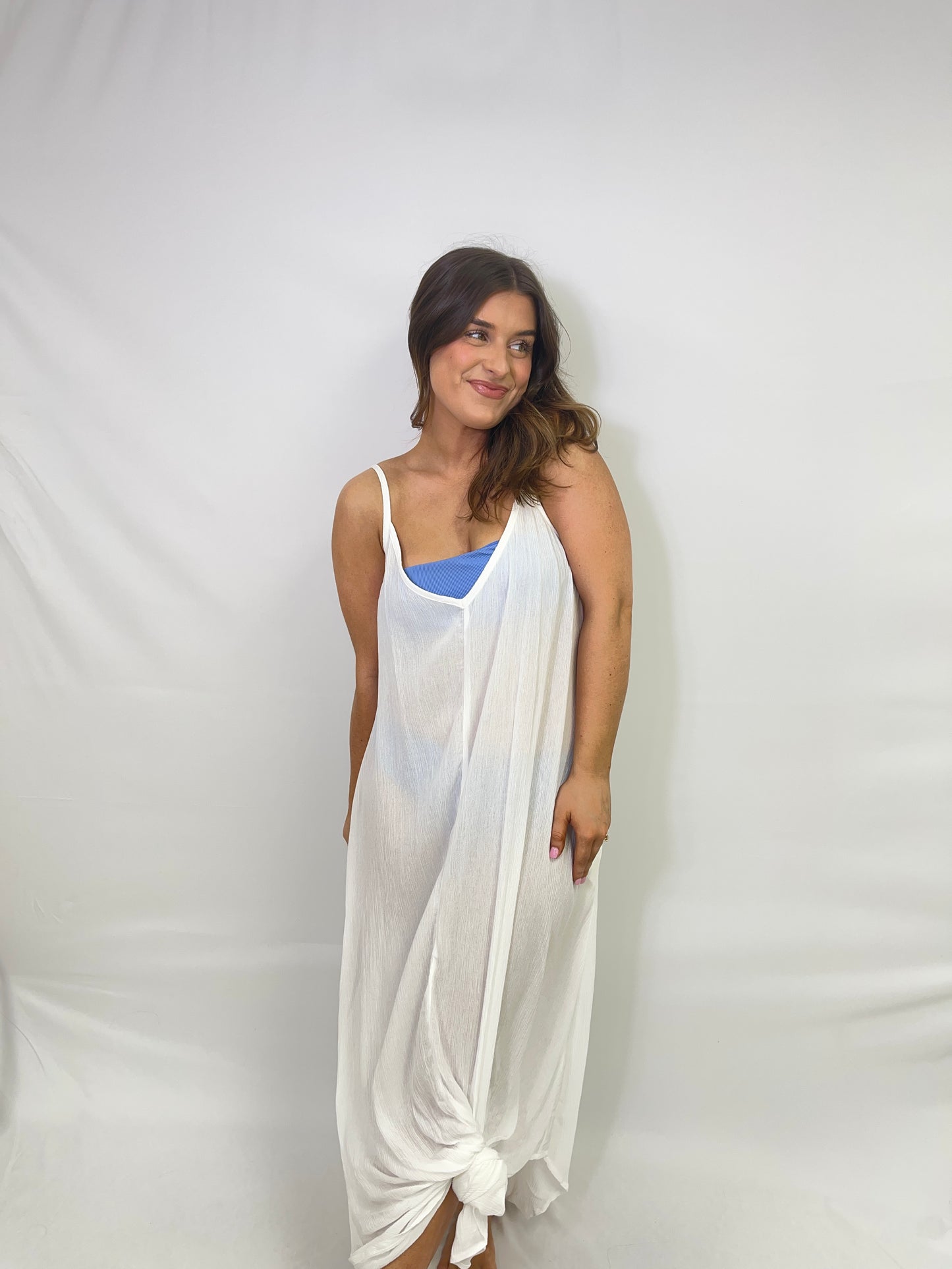 Sidney Cover-up Maxi - White