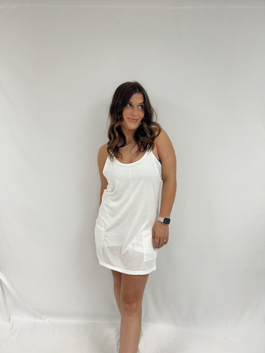 On the Court Mini Dress - White