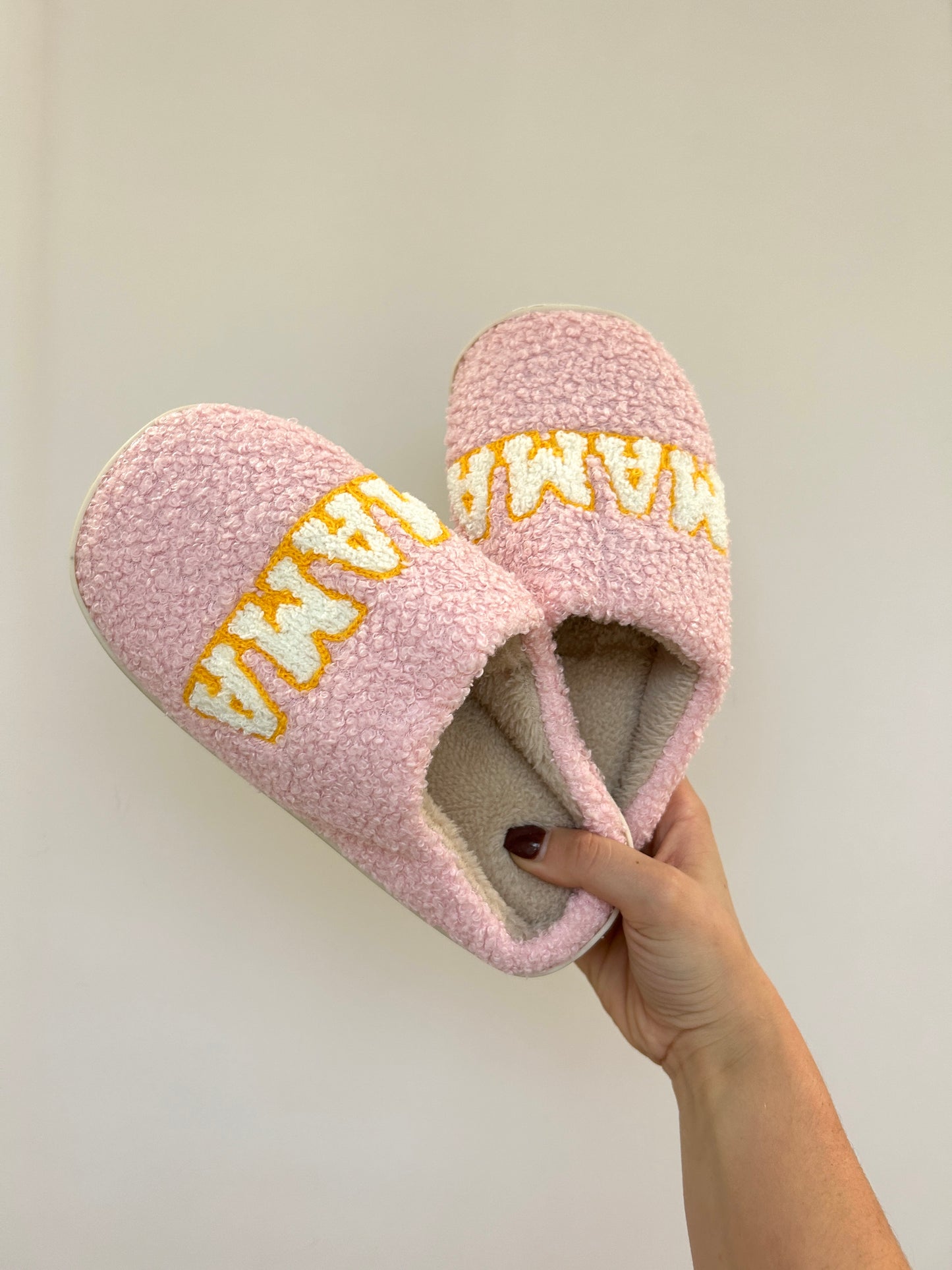 MAMA Printed Cozy Slippers