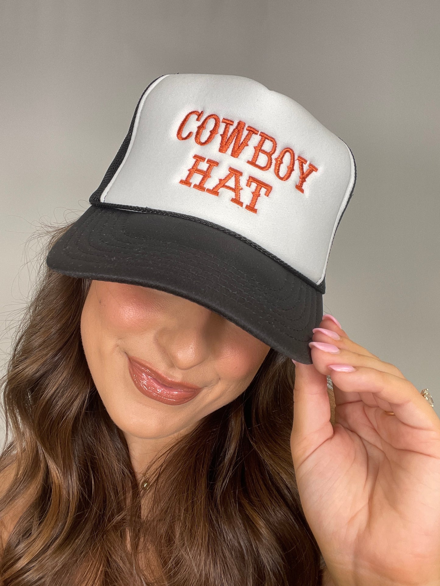 Cowboy Embroidery Trucker Hat