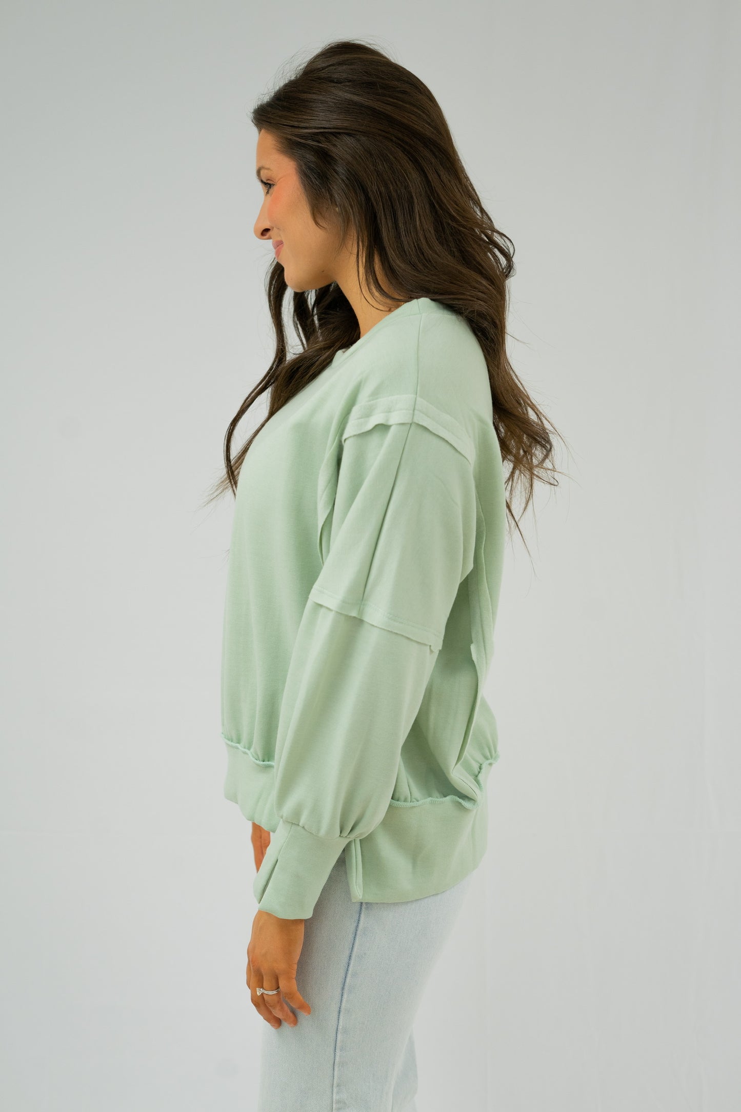 Alexa Oversized Sweatshirt - Sage