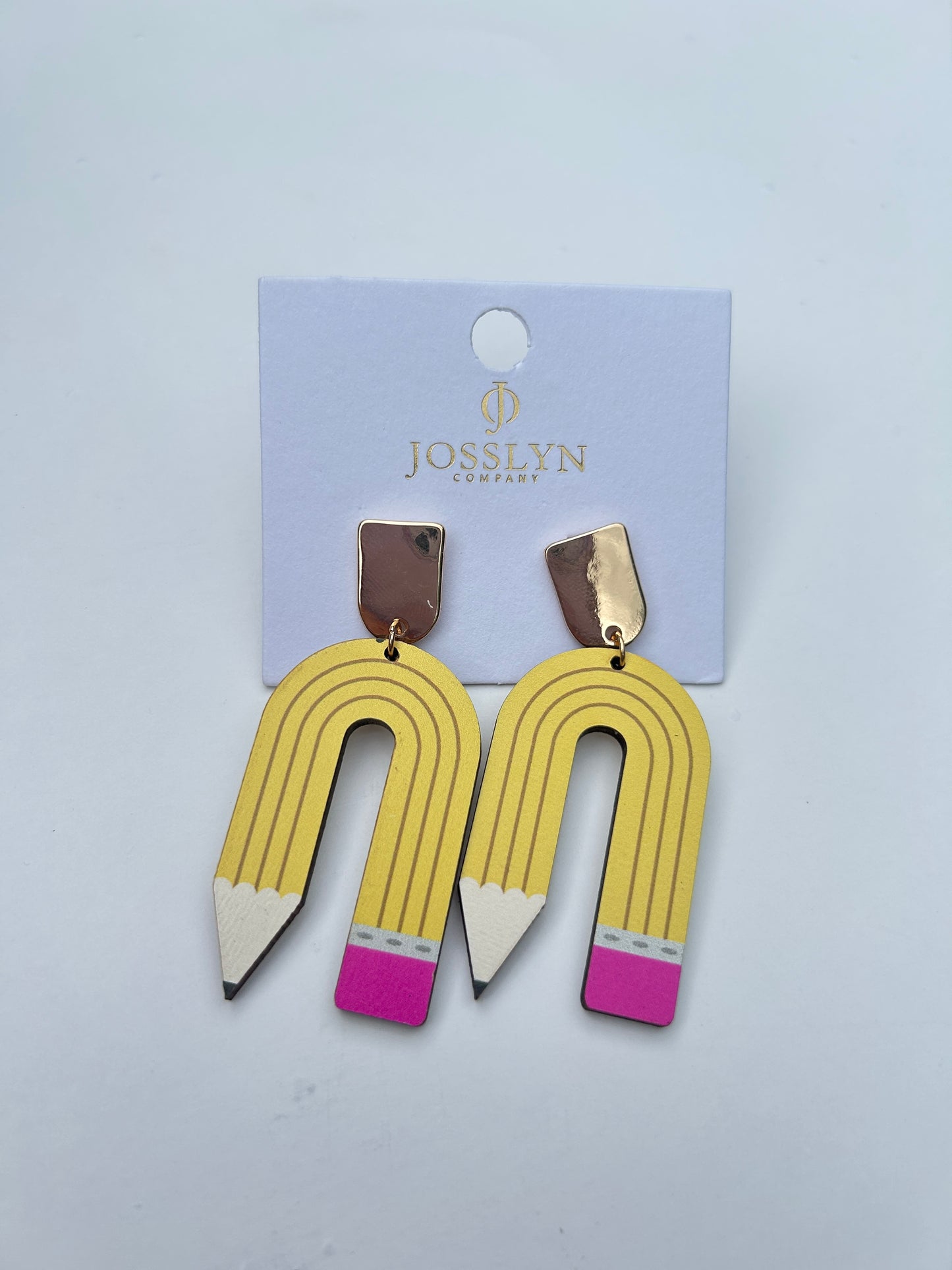Teacher Yellow Pencil Earrings