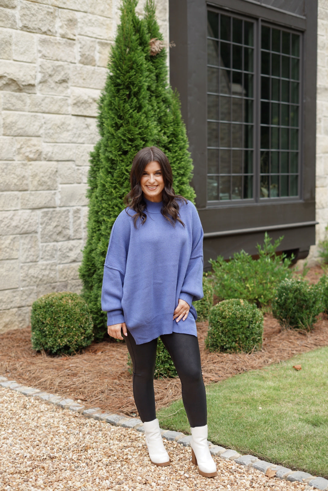 Keepin' Cozy Oversize Sweater - Marlin