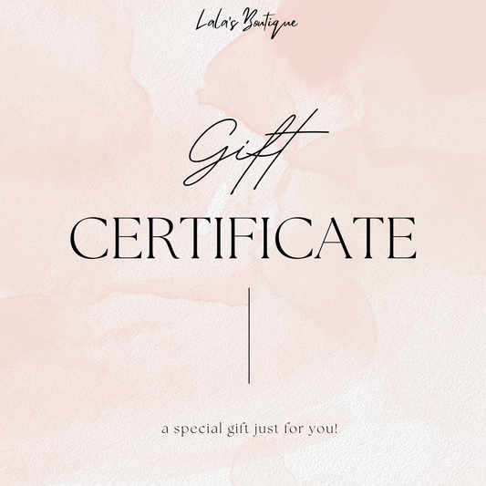 Lala's Boutique Gift Certificate