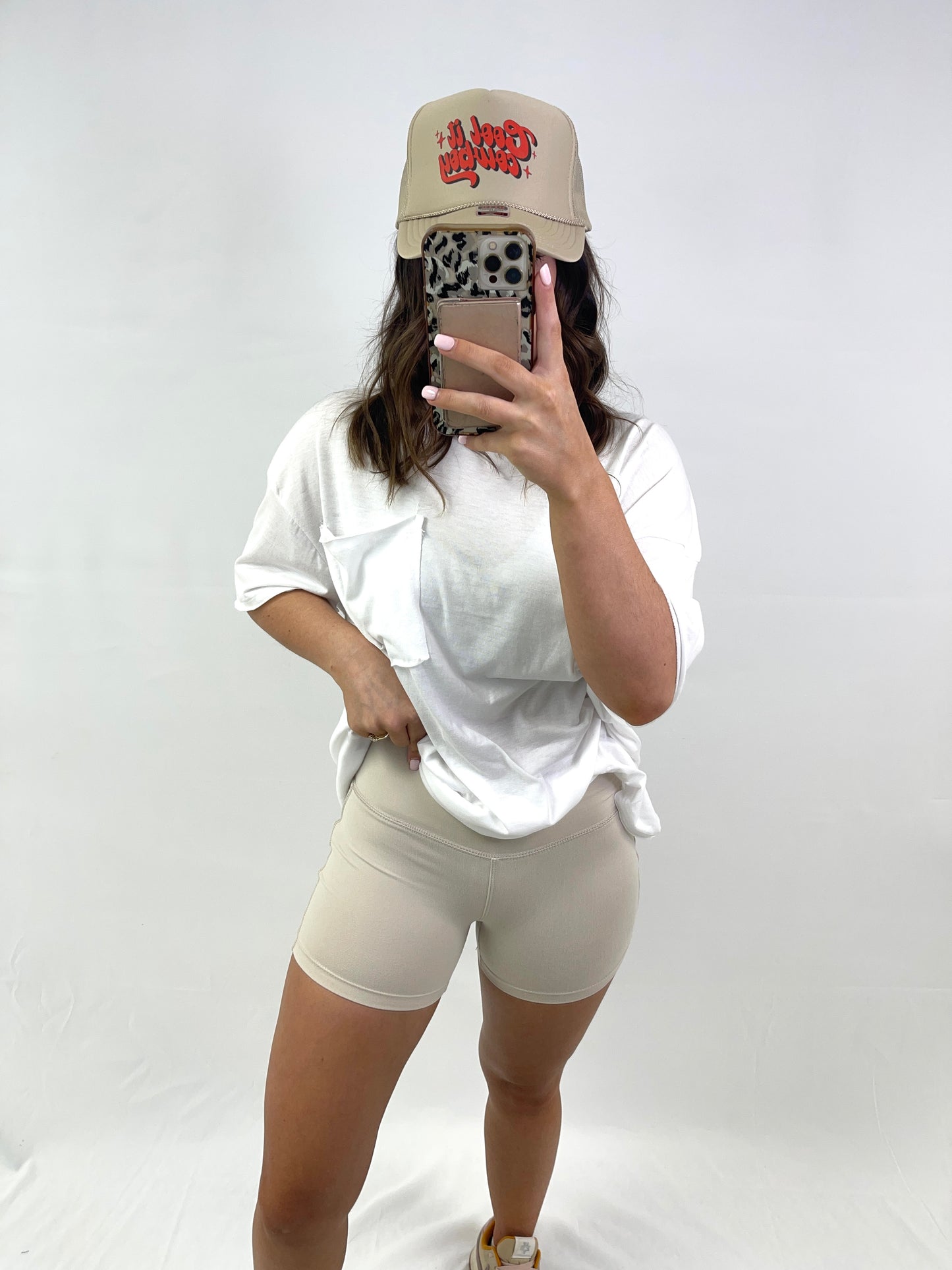 Candice Biker Shorts - Beige