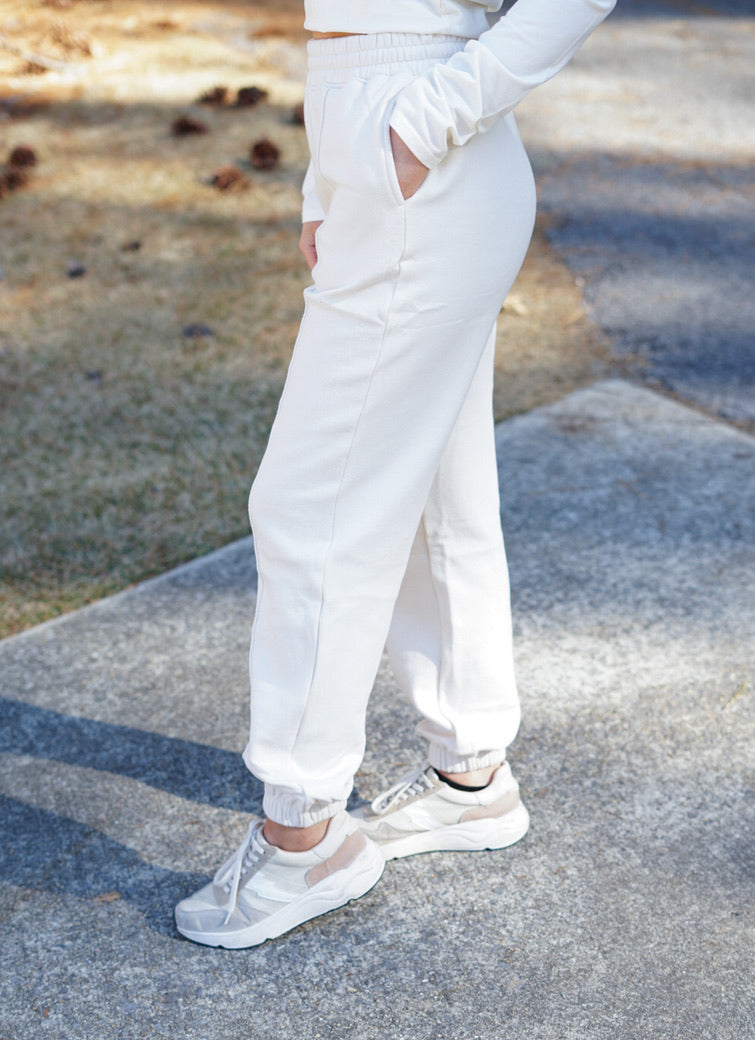 Walk It Out Jogger Bottoms - Ivory