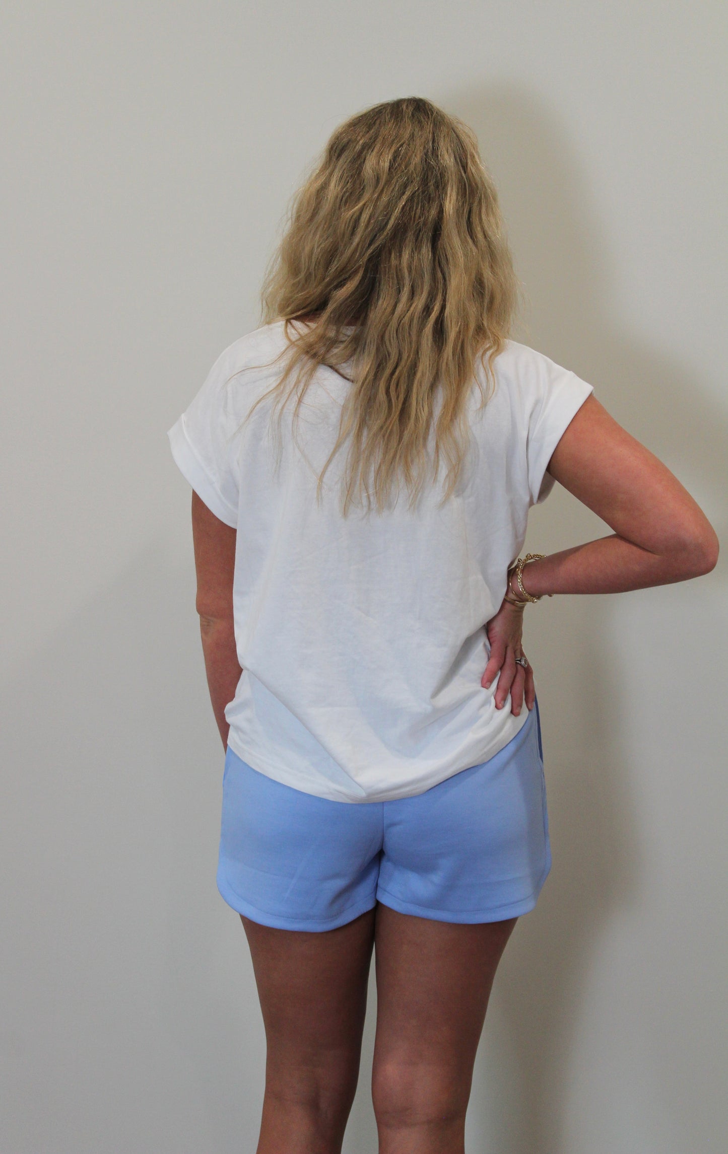 Ryder Scuba Elastic Waistband Shorts - Misty Blue