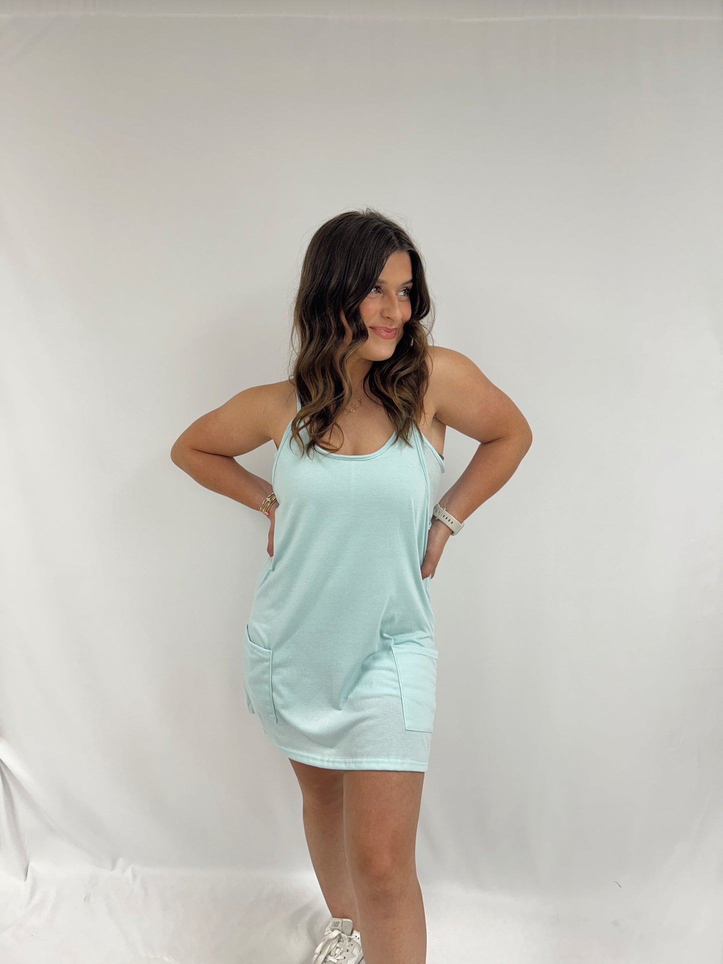 On the Court Mini Dress - Blue