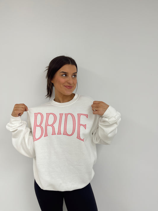 Bride Graphic Sweatshirt - White