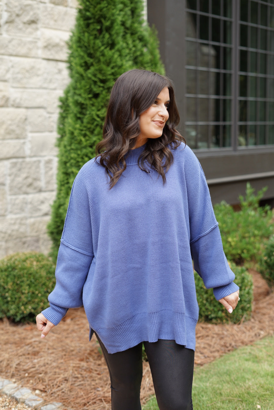 Keepin' Cozy Oversize Sweater - Marlin