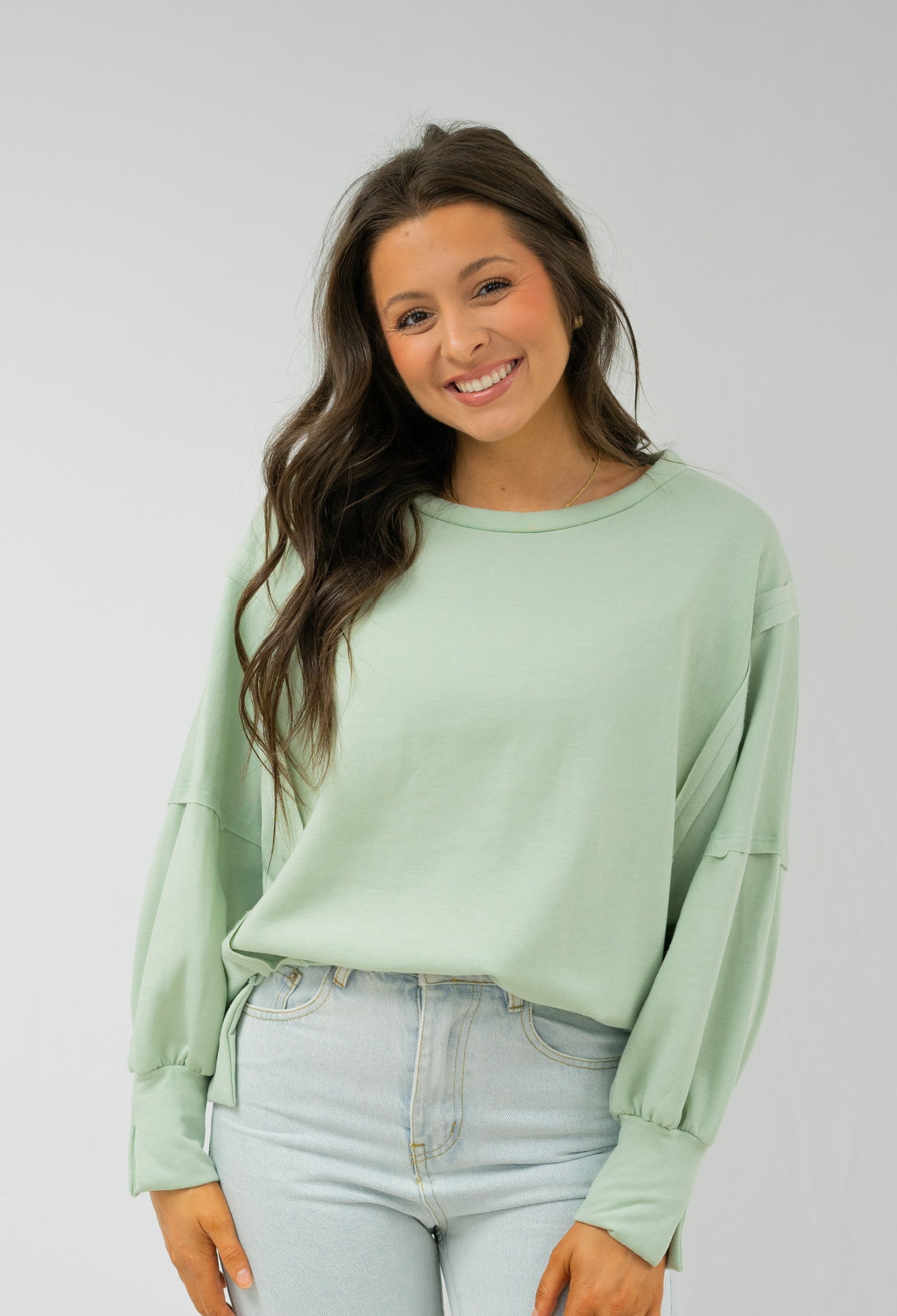 Alexa Oversized Sweatshirt - Sage