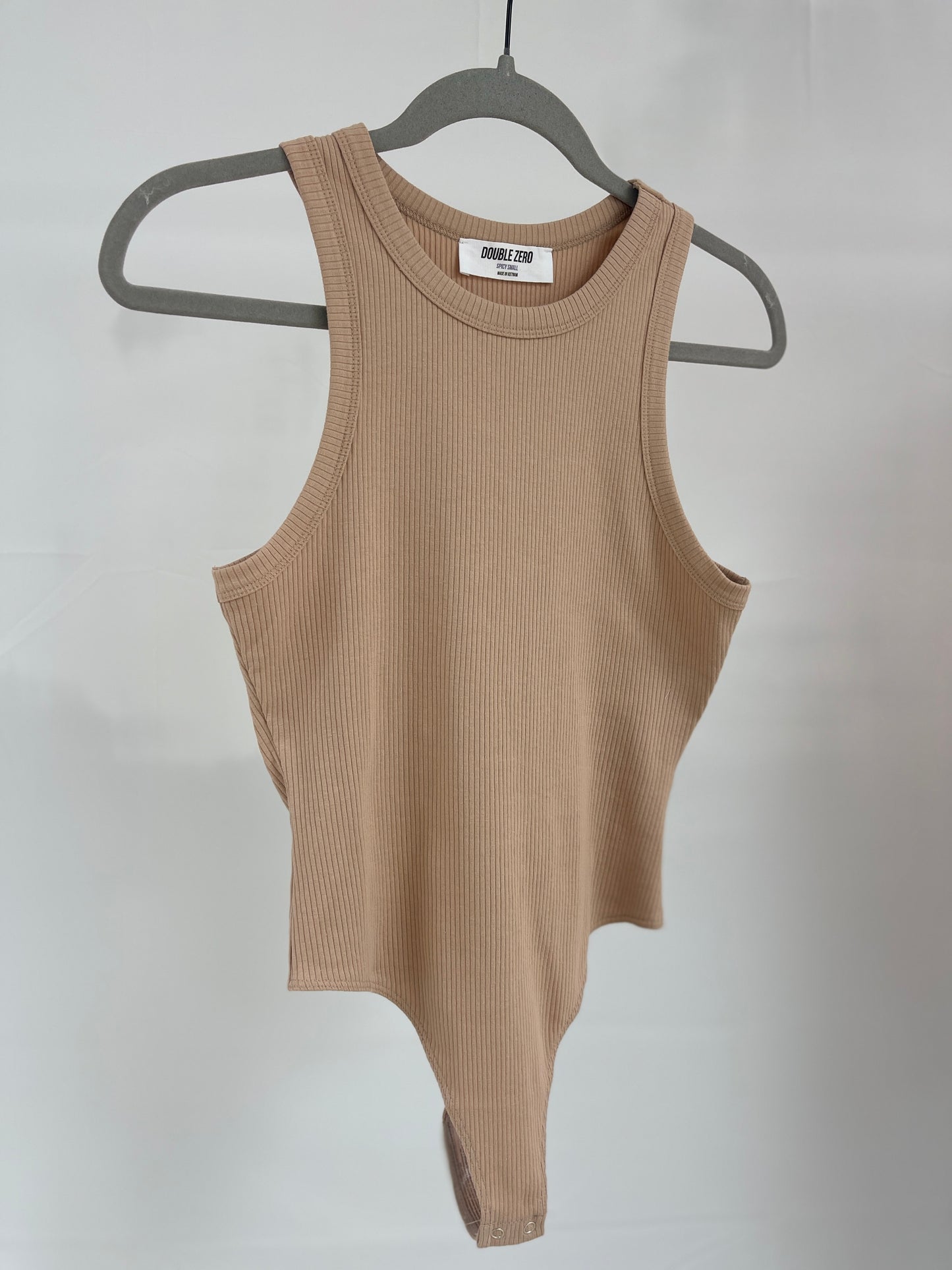 Kira Tank Bodysuit - Tan