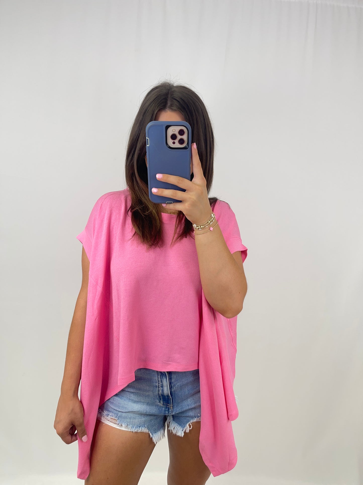 Bridgette Oversize Top - Pink