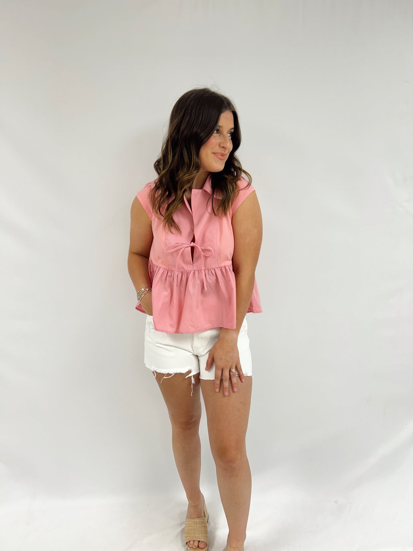 Harbor Collared Blouse - Pink